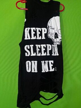 Hot Keep Sleeping on Me Sleeveless Tee